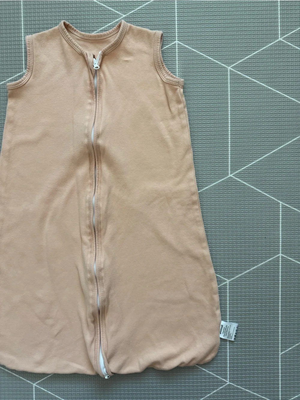 Unnivoll|Baby gender neutral Sleeveless Beige tan Sleep Sack blanket•100% cotton - Picture 2 of 6